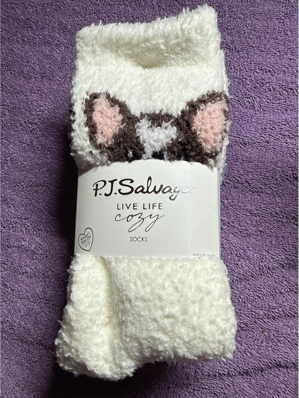 P.J. Salvage Live Life Cozy 2-Pack Crew Socks Women’s Shoe Size 4-10